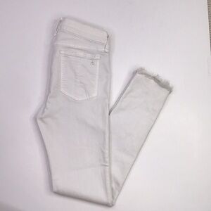 RAG & BONE Blanc Fray Capri Women's Skinny Jean Sz 28